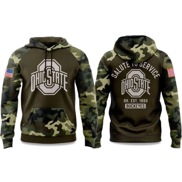 Ohio State Salute To Service 2025 Hoodie
