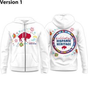 2025 Bills National Hispanic Heritage Month Zip Hoodie 1