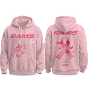 2025 Rams Breast Cancer Awareness Month Hoodie 1