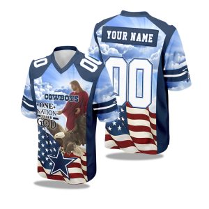 Cowboys One Nation Under God American 2025 Football Jersey 1