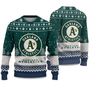 2025 Athletics Ugly Christmas Sweater 1