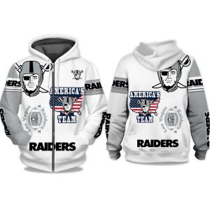 Raiders Americas Team Zip Hoodie 1
