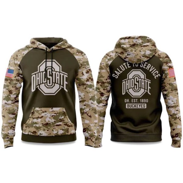 Ohio State Salute To Service 2025 Hoodie