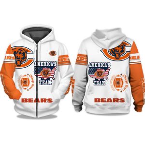 Bears Americas Team Zip Hoodie 1