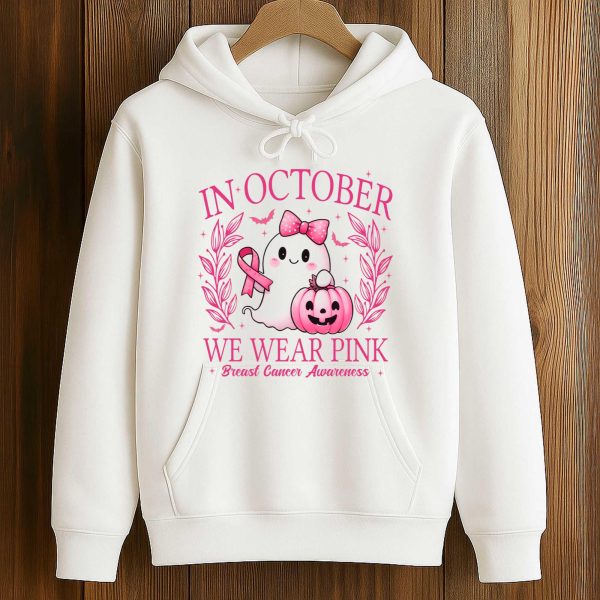 In October We Wear Pink Breast Cancer Awareness Shirt 4
