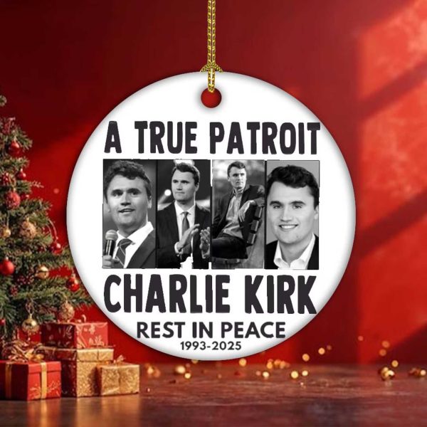 A True Patriot Charlie Kirk Ornament