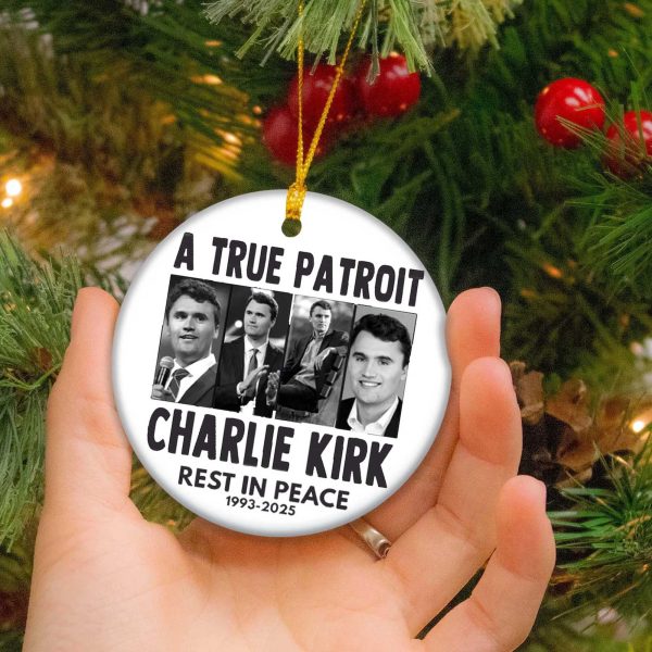 A True Patriot Charlie Kirk Ornament
