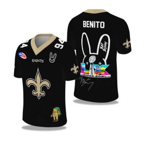 Saints Bad Bunny Bowl LX 2025 2026 Football Jersey 1
