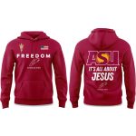 Arizona State Sun Devils FREEDOM It's All About Jesus Charlie Kirk Hoodie 2025