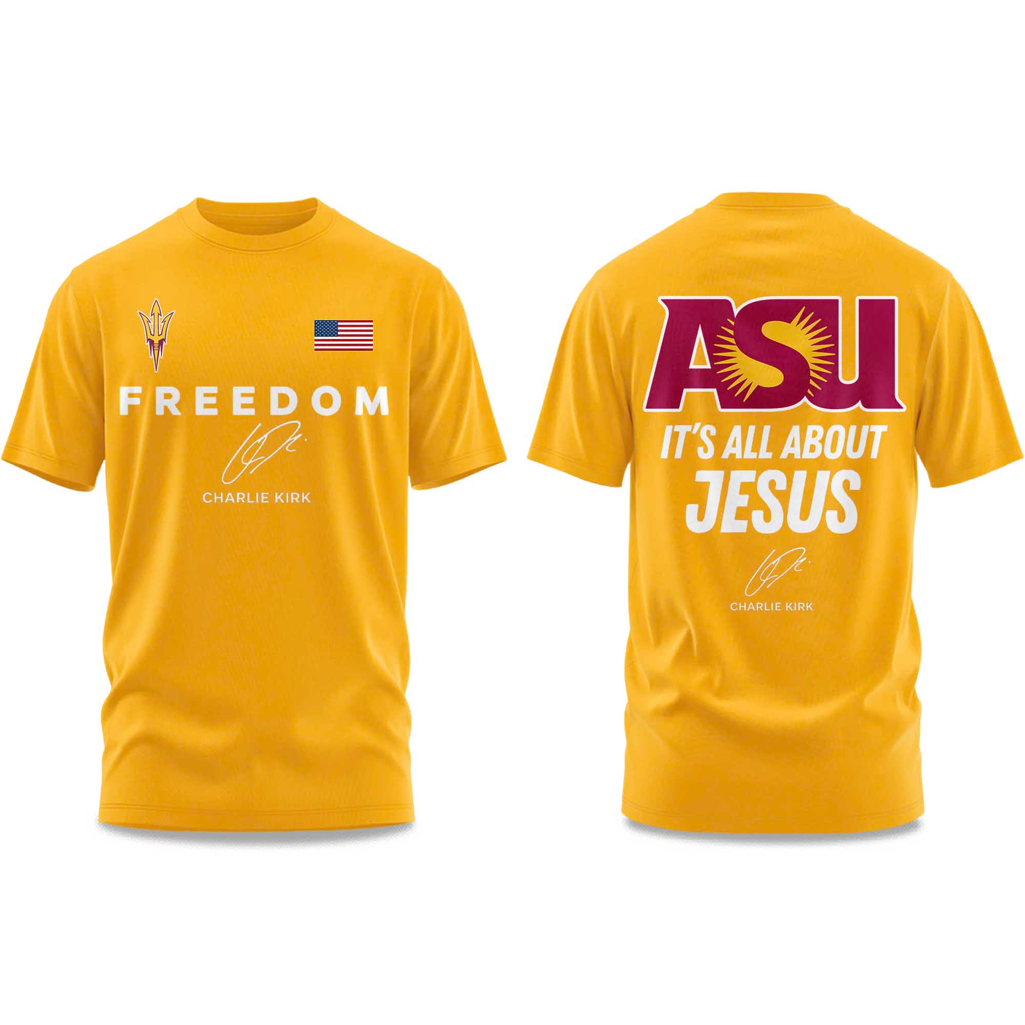 Arizona State Sun Devils FREEDOM It's All About Jesus Charlie Kirk T-Shirt 2025 4 Arizona State Sun Devils FREEDOM Its All About Jesus Charlie Kirk T Shirt 2025 2