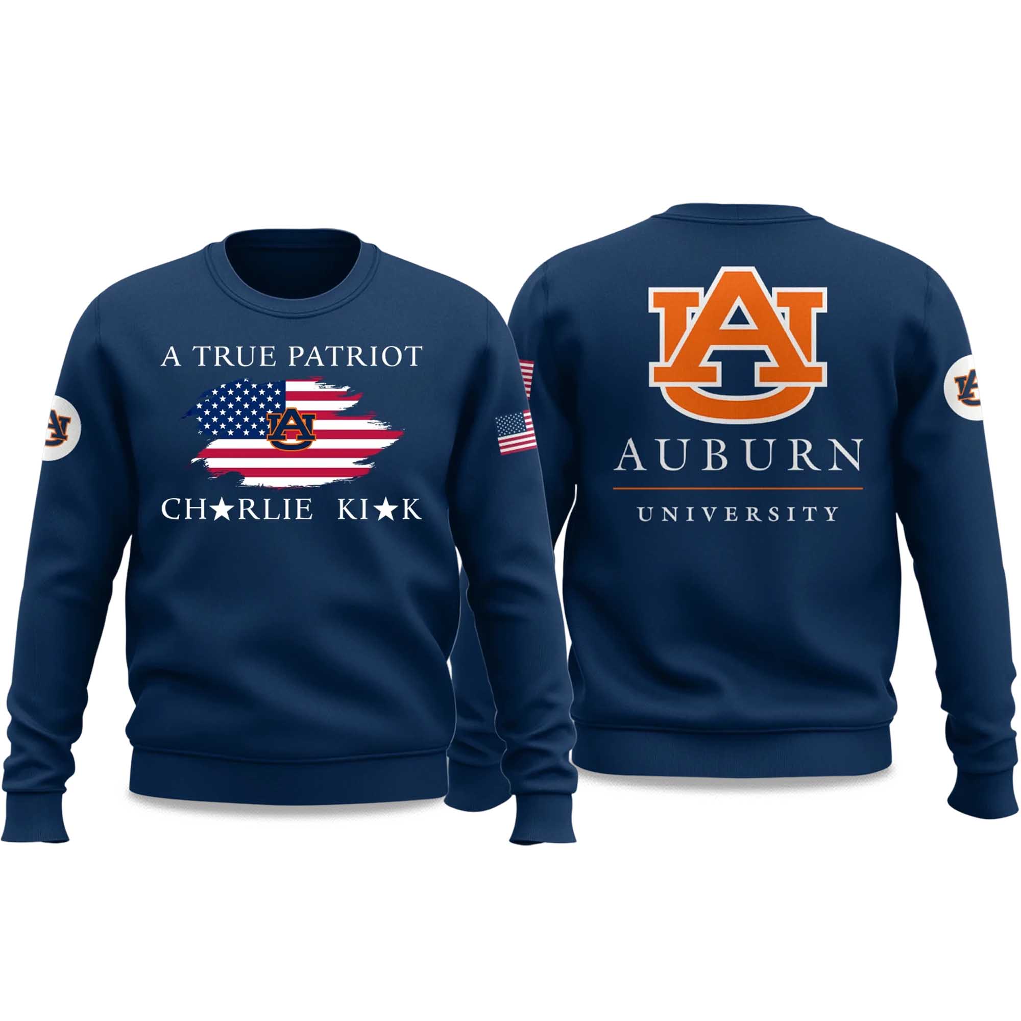 Auburn University A True Patriot Charlie Kirk 2025 Sweatshirt 3 Auburn University A True Patriot Charlie Kirk 2025 Sweatshirt