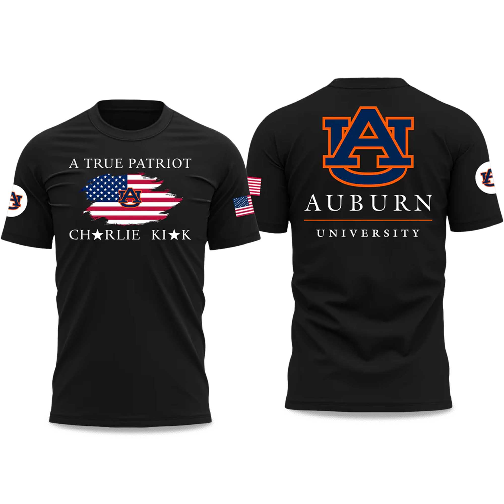 Auburn University A True Patriot Charlie Kirk 2025 T-Shirt 3 Auburn University A True Patriot Charlie Kirk 2025 T Shirt 3