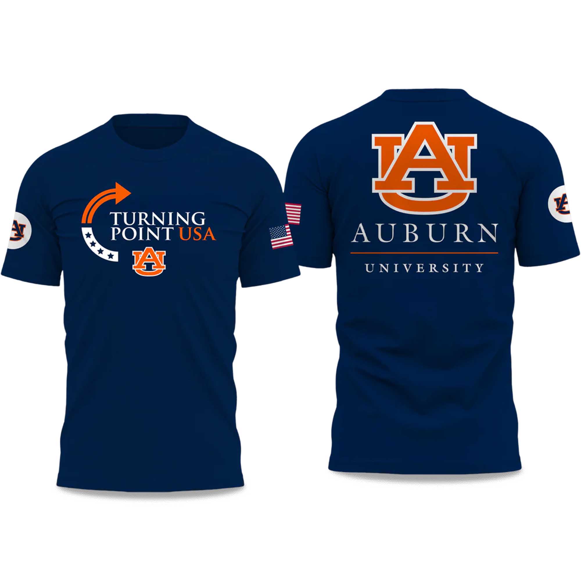 Auburn University Turning Point USA 2025 T-Shirt 2 Auburn University Turning Point USA 2025 T Shirt 2