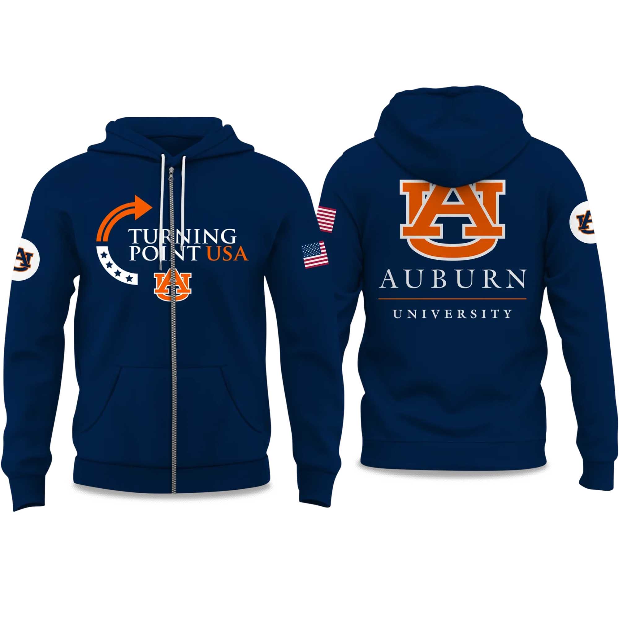 Auburn University Turning Point USA 2025 ZIP Hoodie 2 Auburn University Turning Point USA 2025 ZIP Hoodie 2