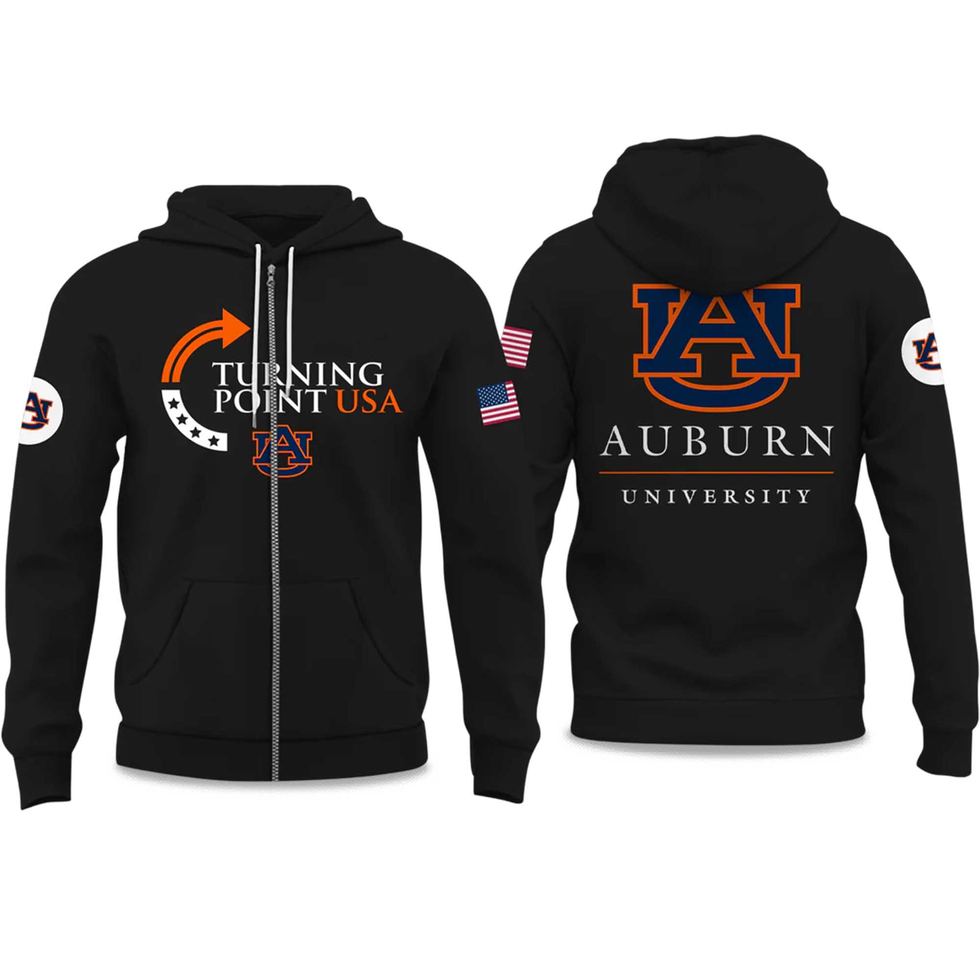 Auburn University Turning Point USA 2025 ZIP Hoodie 3 Auburn University Turning Point USA 2025 ZIP Hoodie 3