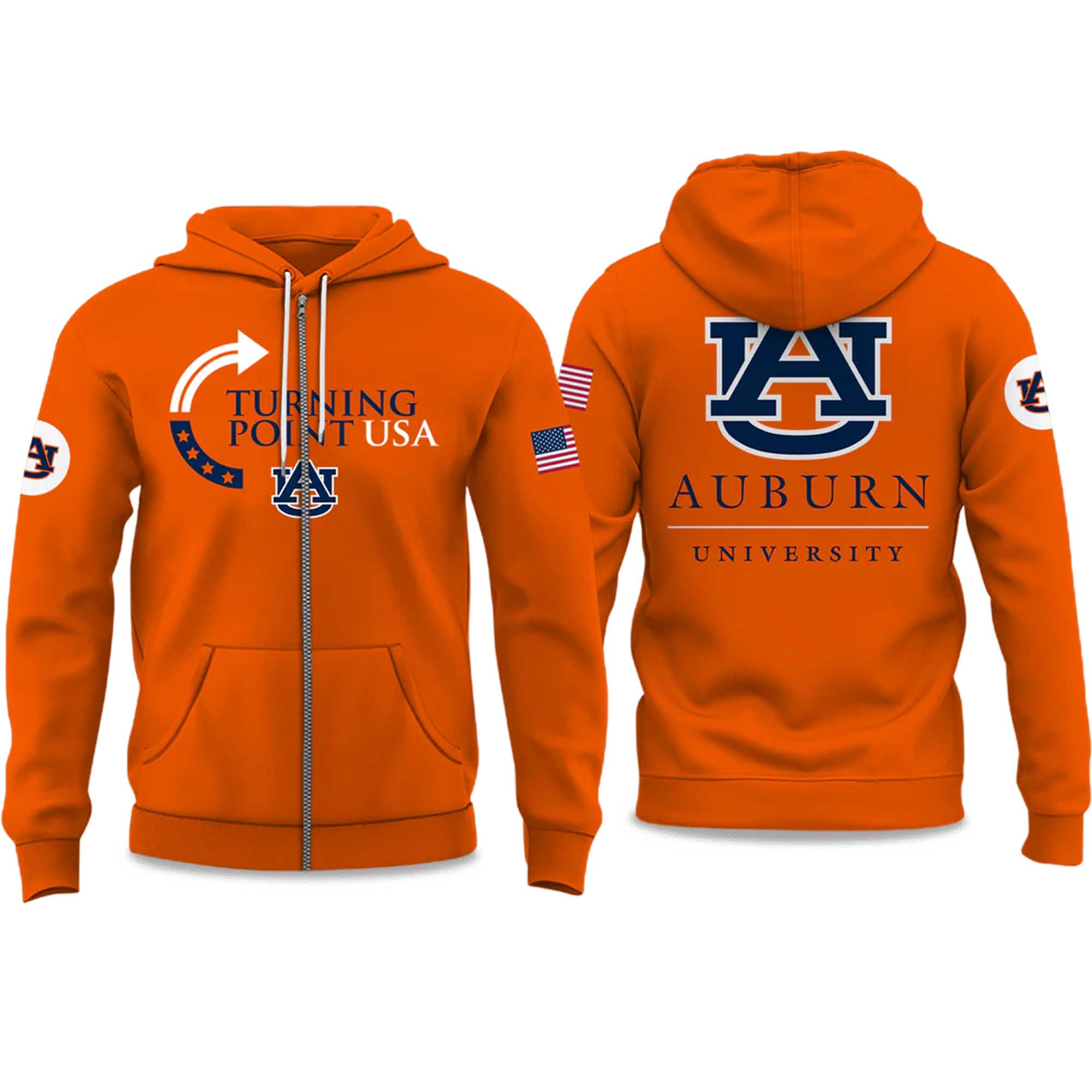 Auburn University Turning Point USA 2025 ZIP Hoodie 4 Auburn University Turning Point USA 2025 ZIP Hoodie 4