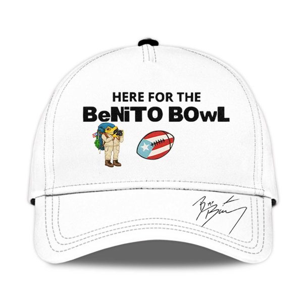 Bad Bunny Here For The Benito Bowl 2025 2026 Hat