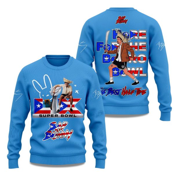 Bad Bunny Here For The Benito Bowl The Best Half Time 2025 Sweatshirt 2