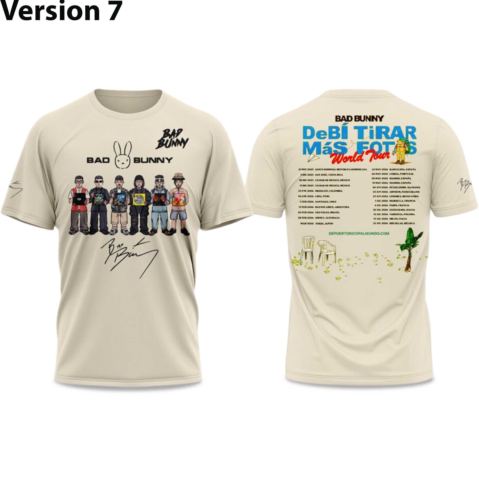 Bad Bunny x Debí Tirar Más Fotos World Tour 2026 Hoodie 6 Bad Bunny x Debí Tirar Más Fotos World Tour 2026 Hoodie