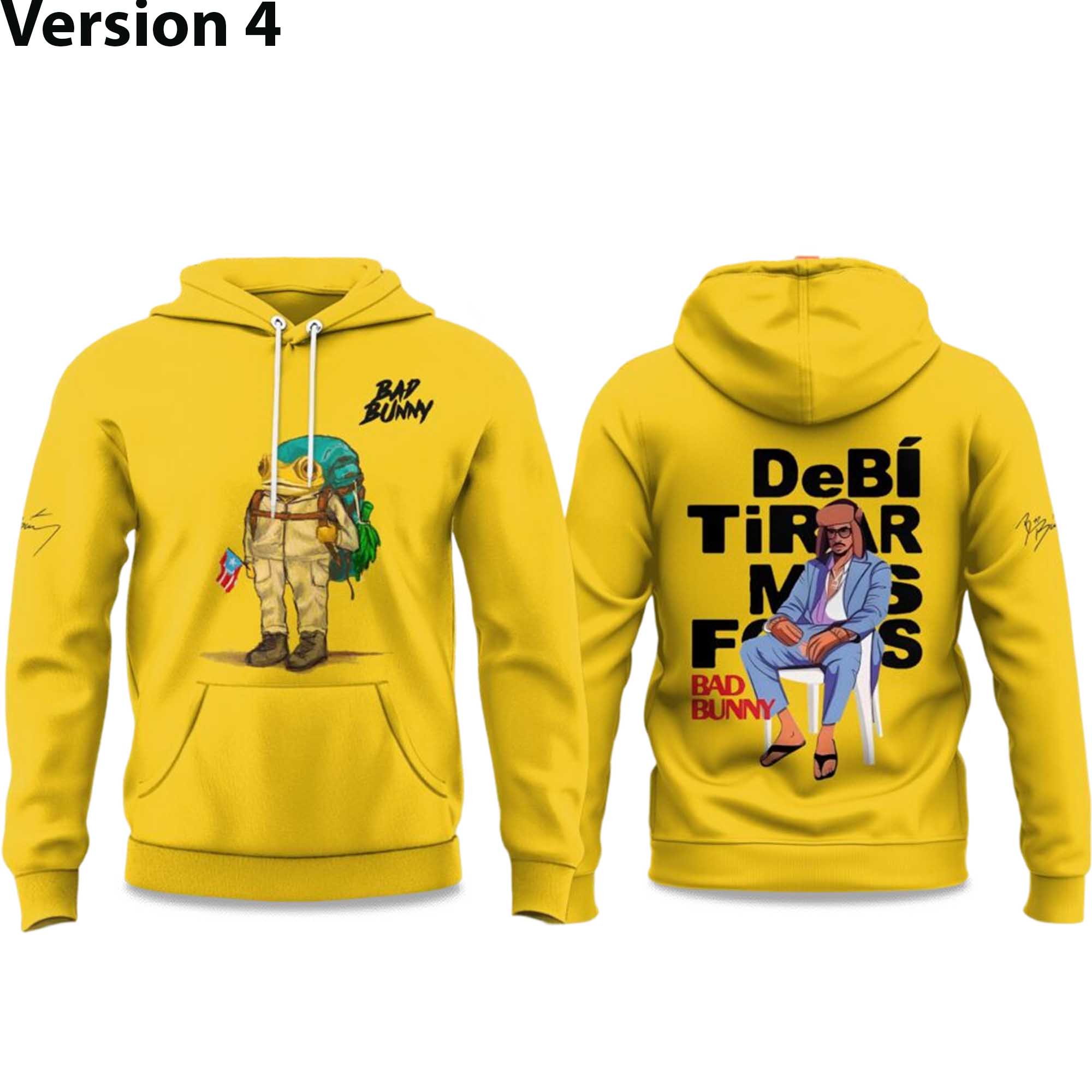 Bad Bunny x Debí Tirar Más Fotos World Tour 2026 Hoodie 4 Bad Bunny x Debí Tirar Más Fotos World Tour 2026 Hoodie