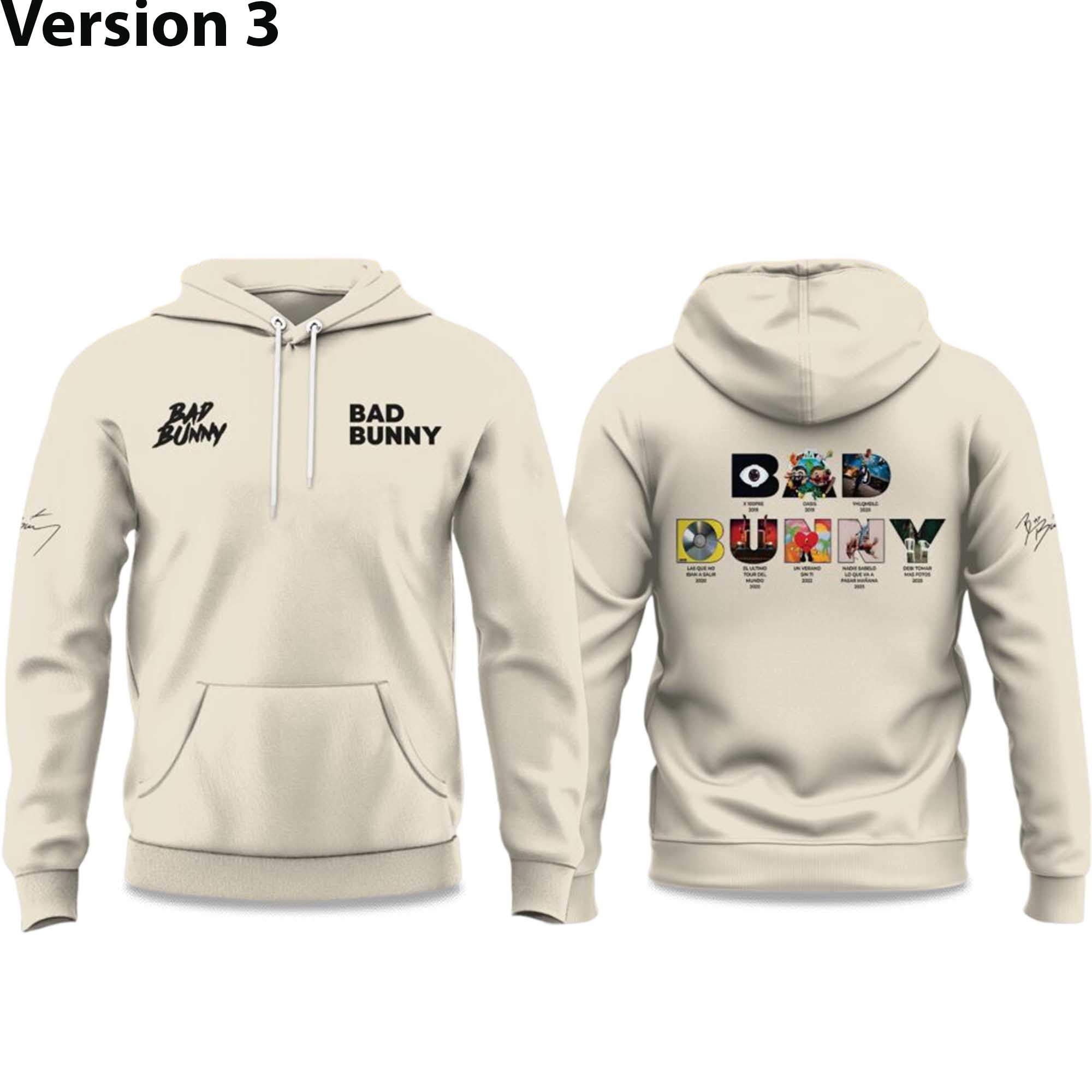 Bad Bunny x Debí Tirar Más Fotos World Tour 2026 Hoodie 3 Bad Bunny x Debí Tirar Más Fotos World Tour 2026 Hoodie