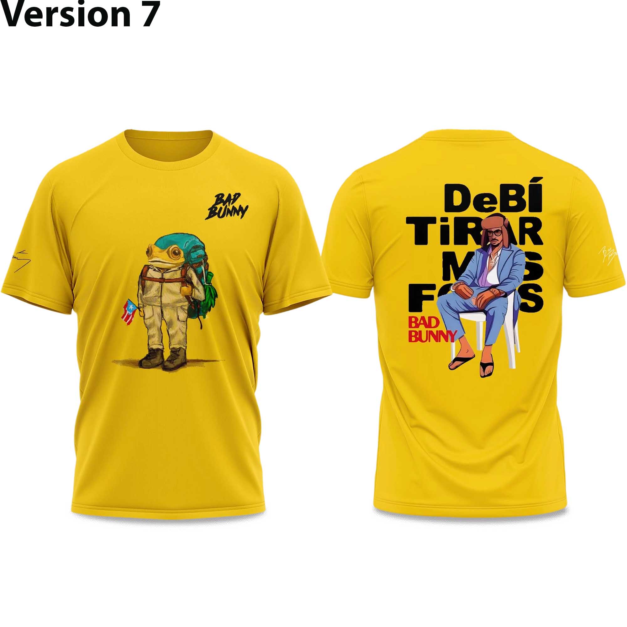 Bad Bunny x Debí Tirar Más Fotos World Tour 2026 Shirt 7 Bad Bunny x Debí Tirar Más Fotos World Tour 2026 Shirt