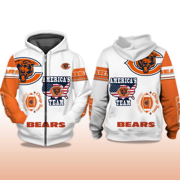 Bears Americas Team Zip Hoodie 2