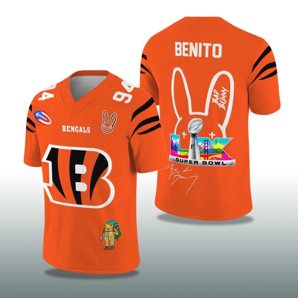 Bengals Bad Bunny Bowl LX 2025 2026 Football Jersey