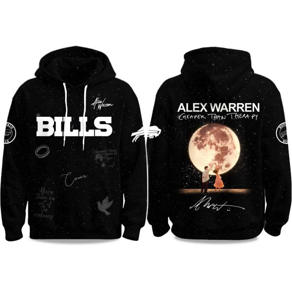 Bills Alex Warren Cheaper Than Therapy Global Tour 2025 Hoodie 1
