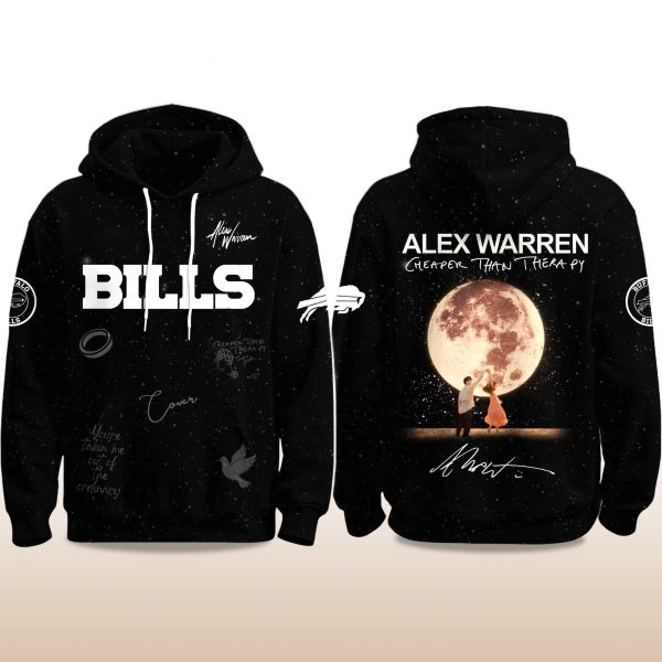 Bills Alex Warren Cheaper Than Therapy Global Tour 2025 Hoodie 2