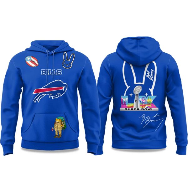 Bills Bad Bunny Bowl 2025 Hoodie 2