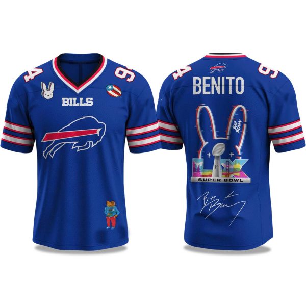 Bills Bad Bunny Bowl LX 2025 2026 Jersey 1