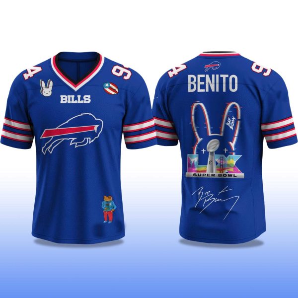 Bills Bad Bunny Bowl LX 2025 2026 Jersey 2