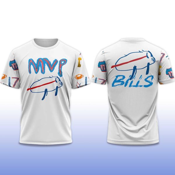 Bills Josh Allen Billustration Charlie 2025 T Shirt