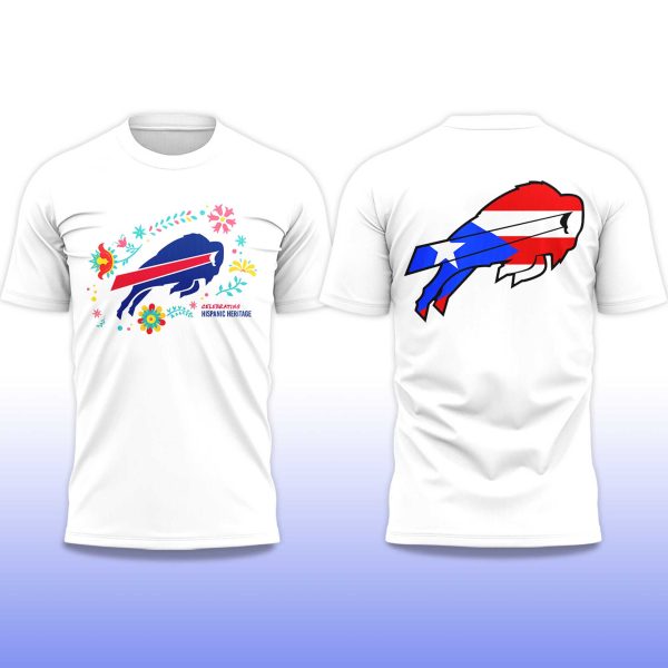 Bills Puerto Rico Hispanic Heritage Celebrating 2025 T shirt