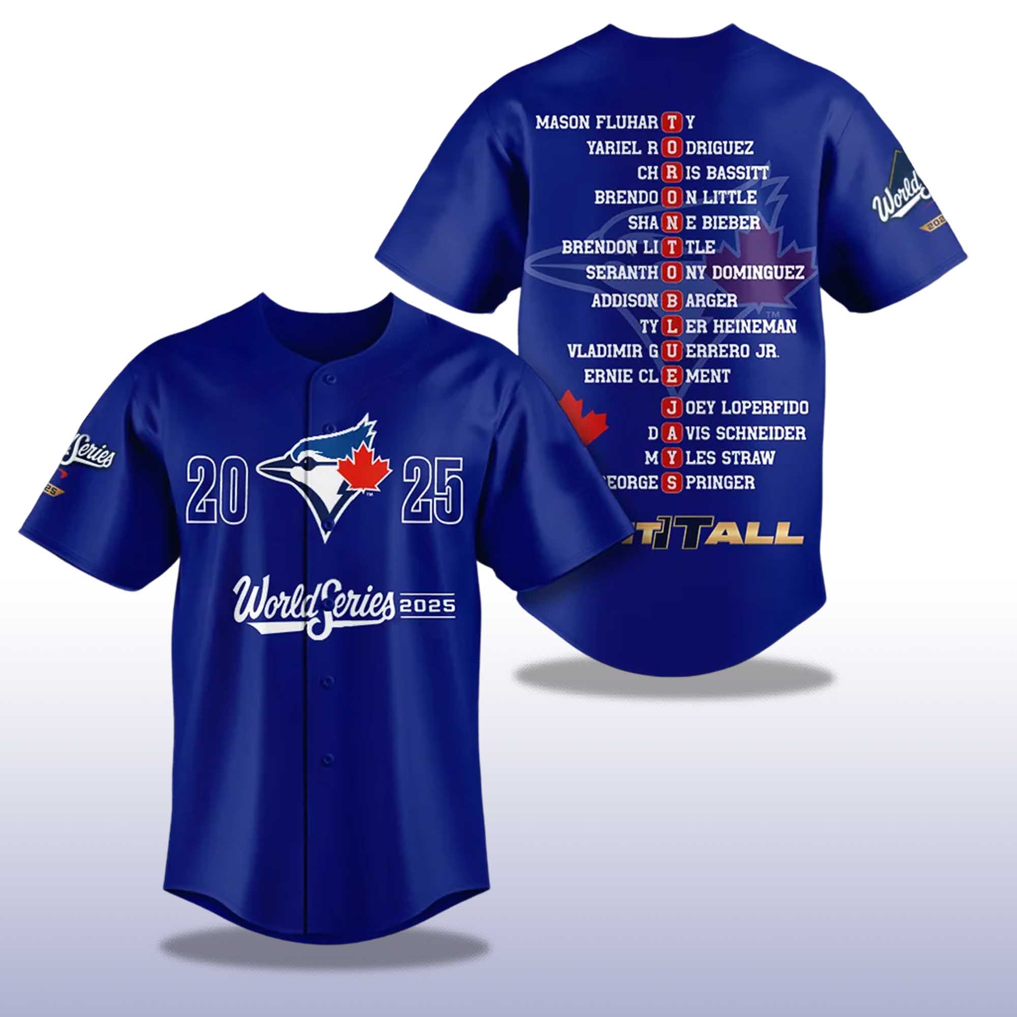 Blue Jays 2025 American League Champions Baseball Jersey 2 Blue Jays 2025 American League Champions Baseball Jersey