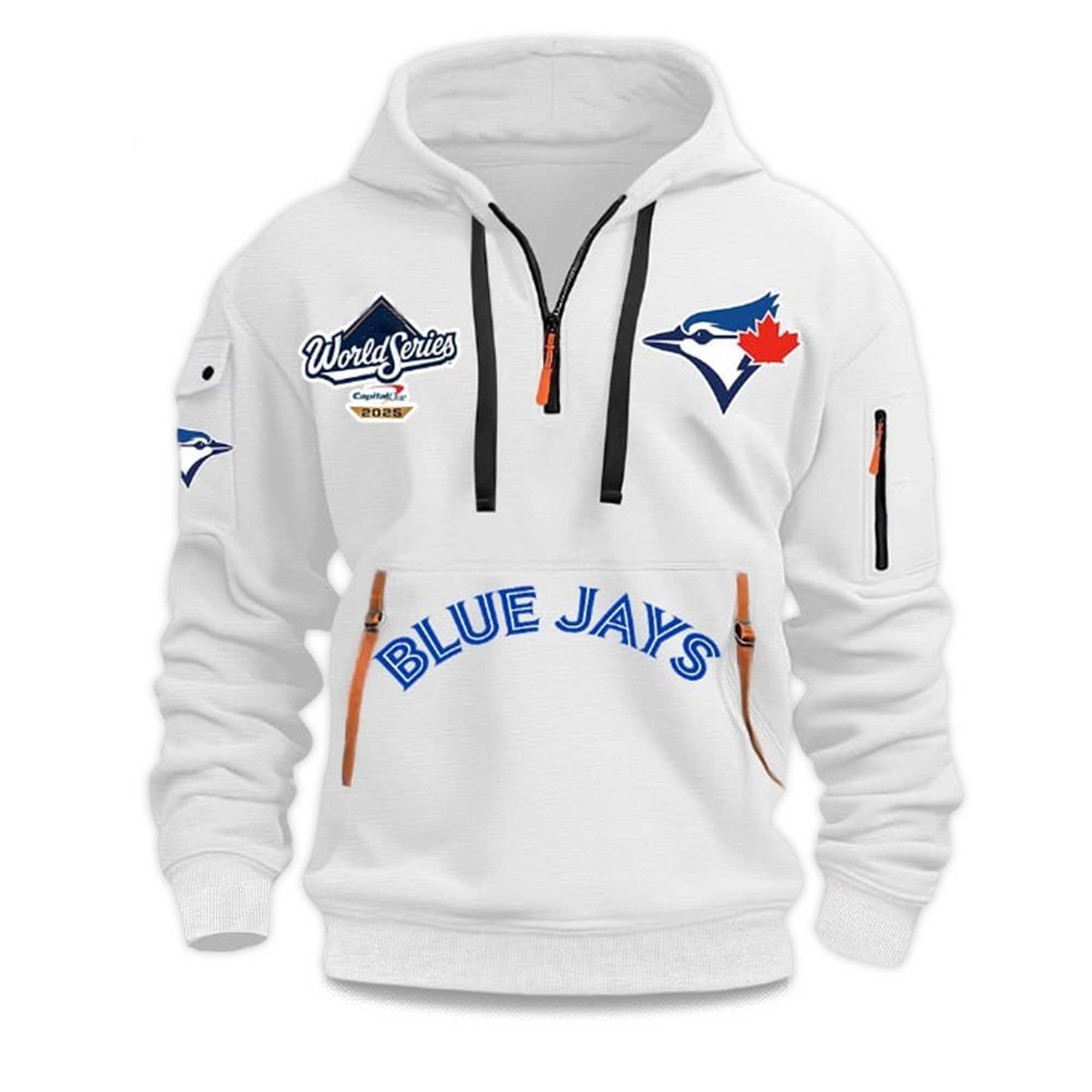 Blue Jays World Series 2025 Quarter Zip Hoodie 1 Blue Jays World Series 2025 Quarter Zip Hoodie