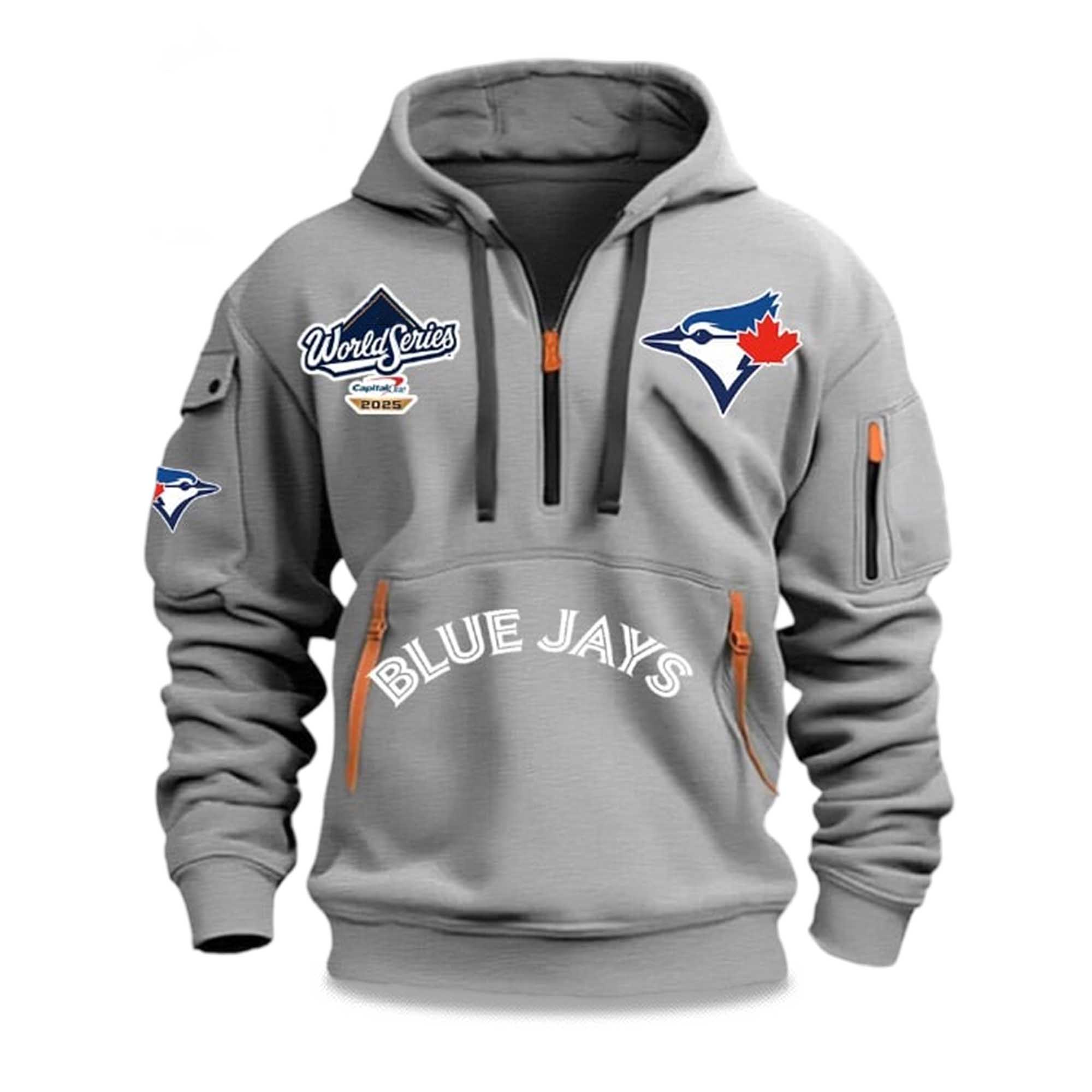 Blue Jays World Series 2025 Quarter Zip Hoodie 5 Blue Jays World Series 2025 Quarter Zip Hoodie