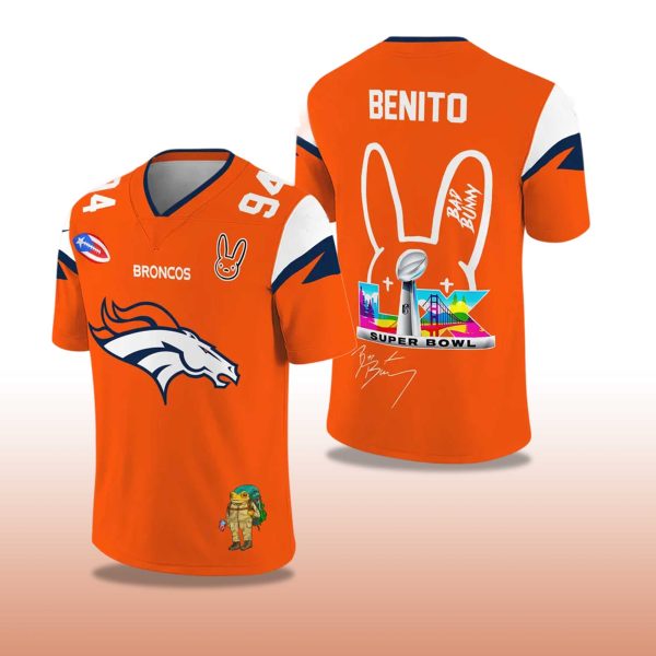 Broncos Bad Bunny Bowl LX 2025 2026 Football Jersey 2