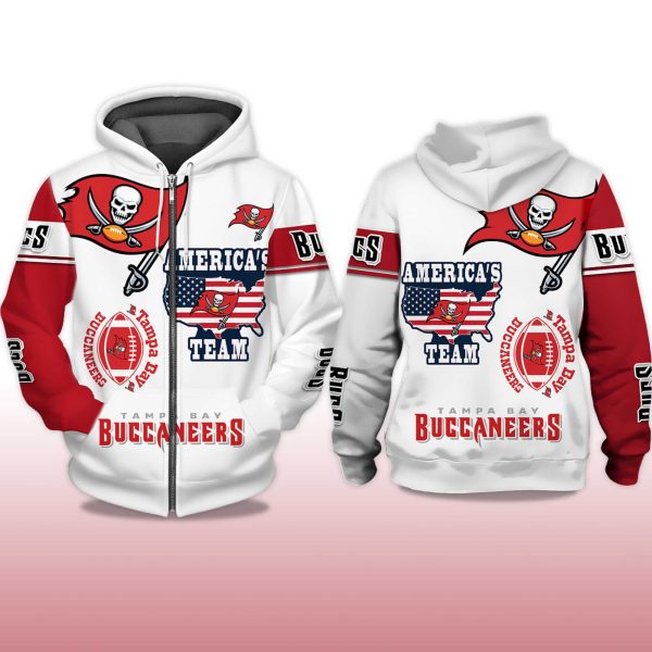 Buccaneers Americas Team Zip Hoodie 2