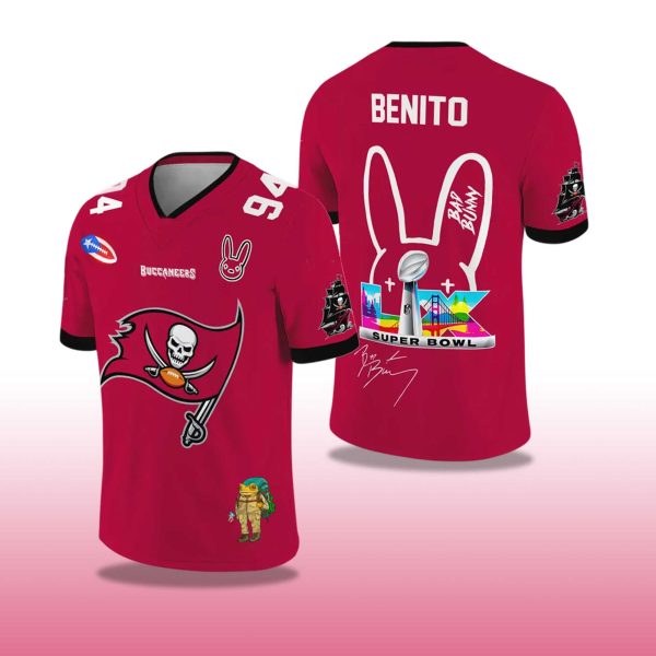 Buccaneers Bad Bunny Bowl LX 2025 2026 Football Jersey 2