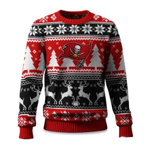 2025 Christmas Buccaneers Reindeer Football Ugly Sweater 1