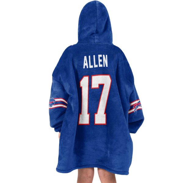 Captain J.A 17 Buffalo Football Unisex Blanket Hoodie