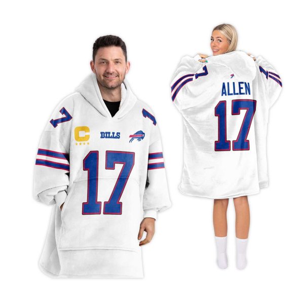 Captain J.A 17 Buffalo Football Unisex Blanket Hoodie