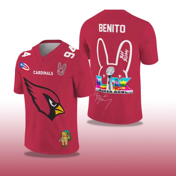 Cardinals Bad Bunny Bowl LX 2025 2026 Football Jersey 2