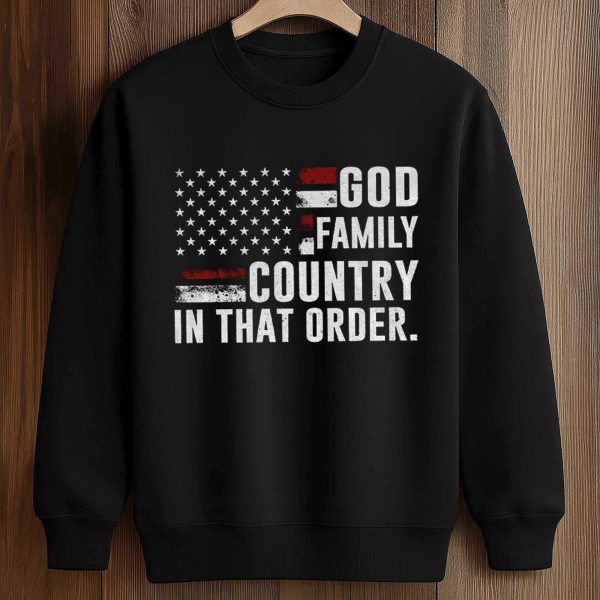 Charlie Kirk God Family Country In That Order Shirt