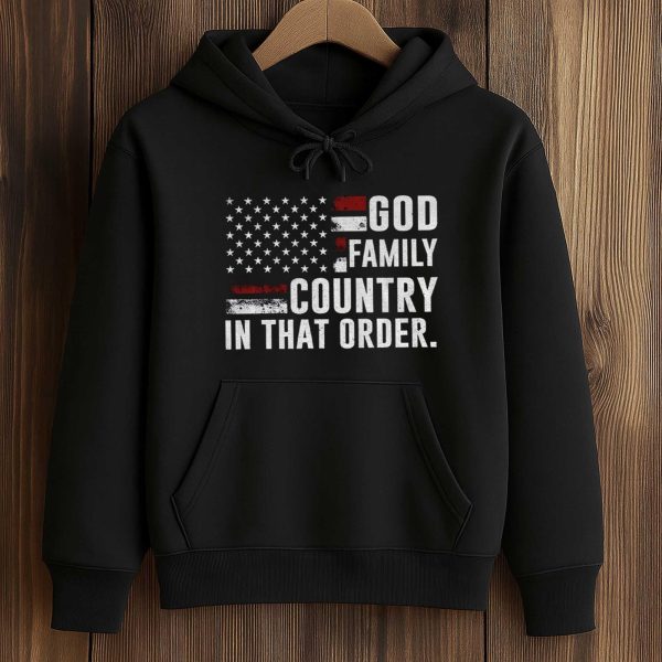 Charlie Kirk God Family Country In That Order Shirt