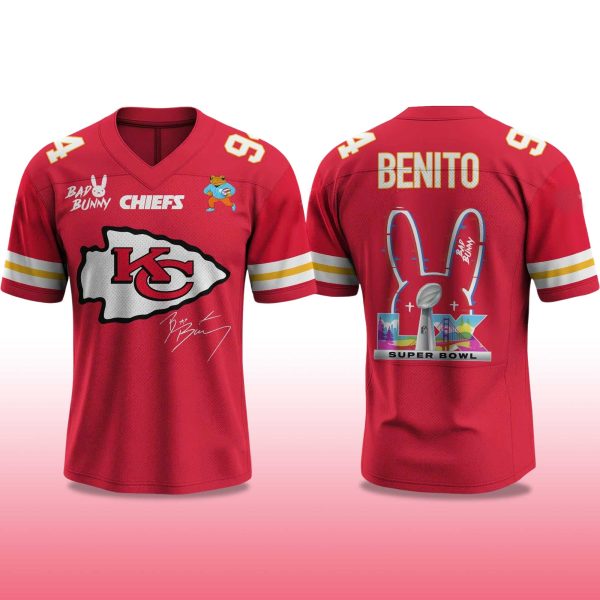 Chiefs Bad Bunny Bowl LX 2025 2026 Jersey 2