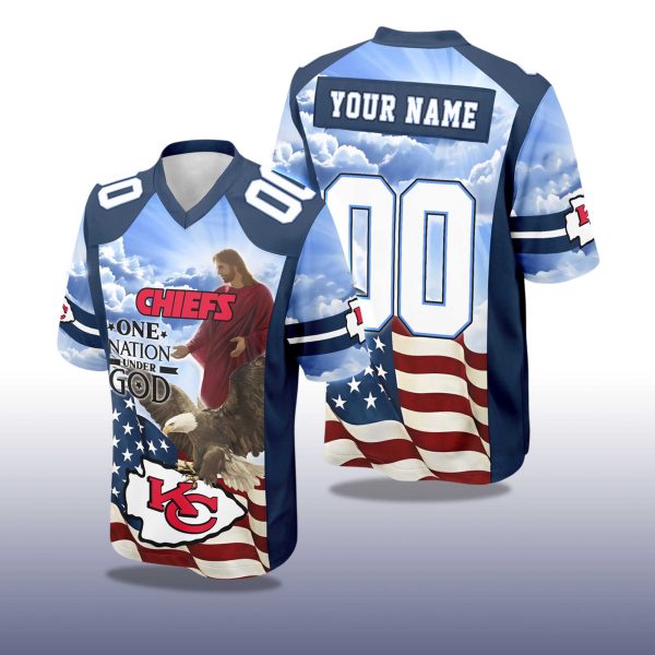 Chiefs One Nation Under God American 2025 Football Jersey 2