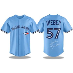 Blue Jays Justin Bieber 57 Signature Jersey